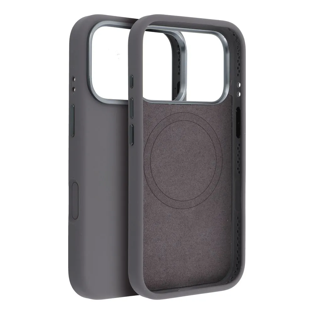 Case passend für Samsung S26 Forcell F-Protect Frame Premium kompatibel mit MagSafe gray