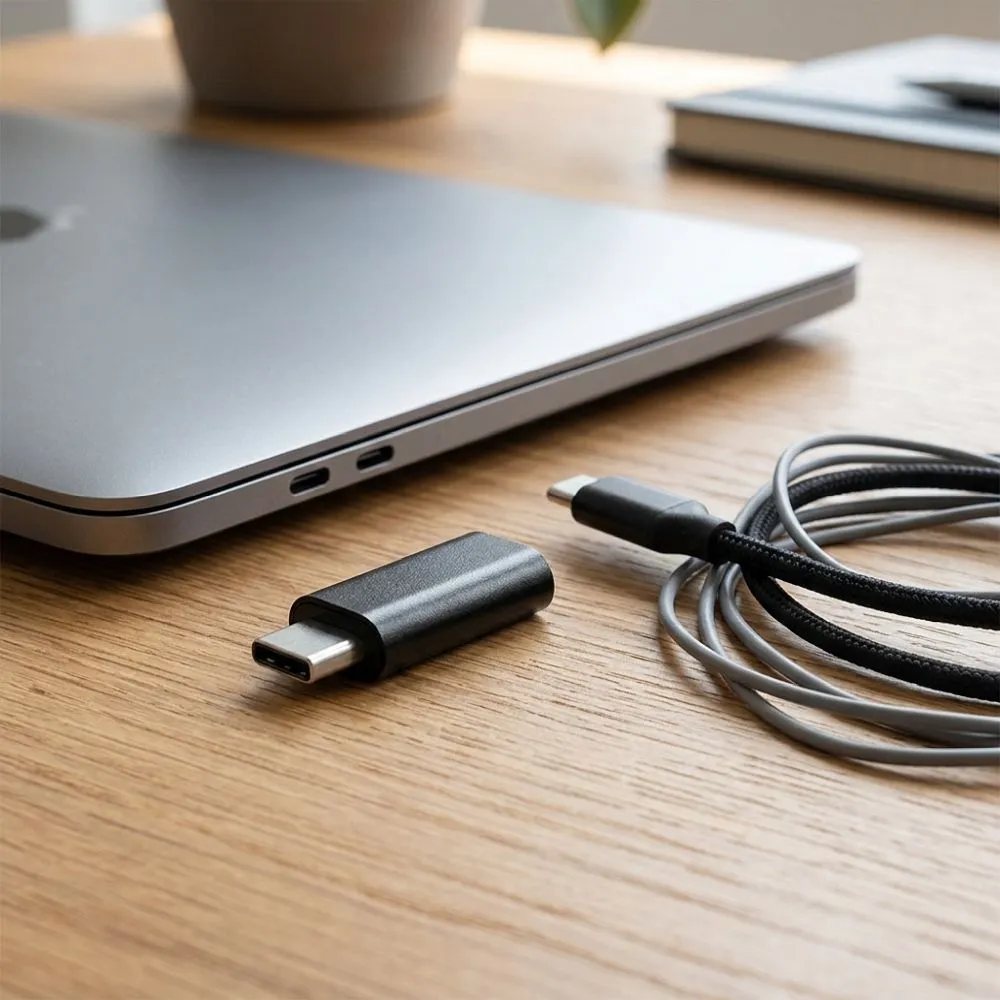 Adapter Micro USB to Type C Blue Star - black