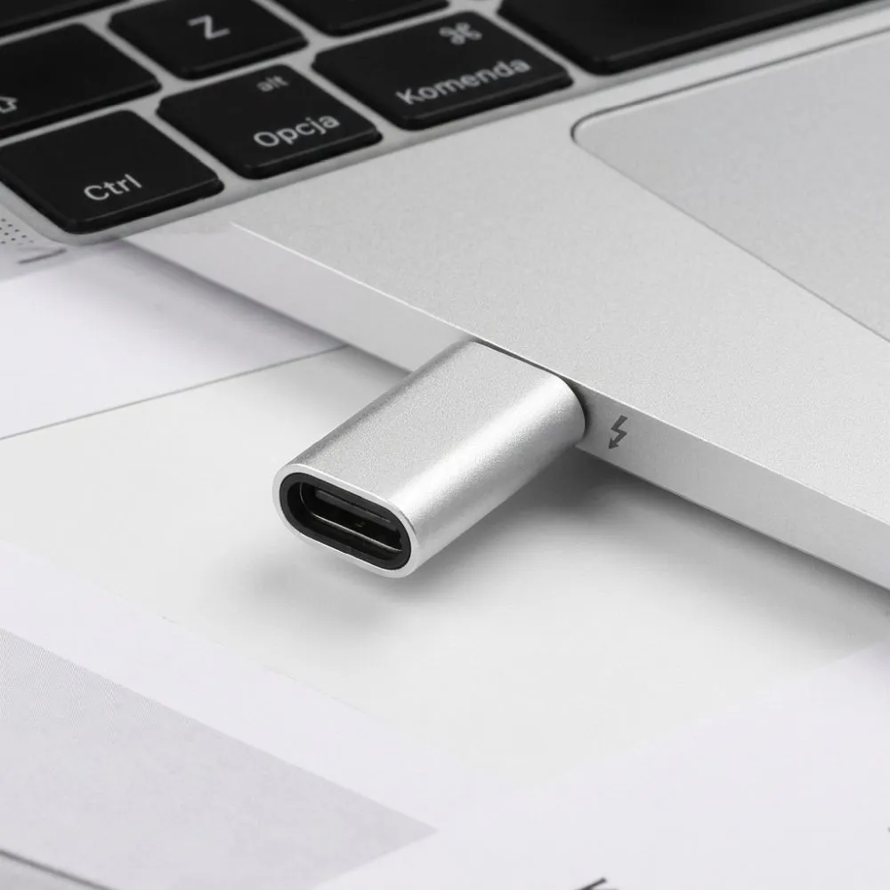Adapter Micro USB to Type C Blue Star - white