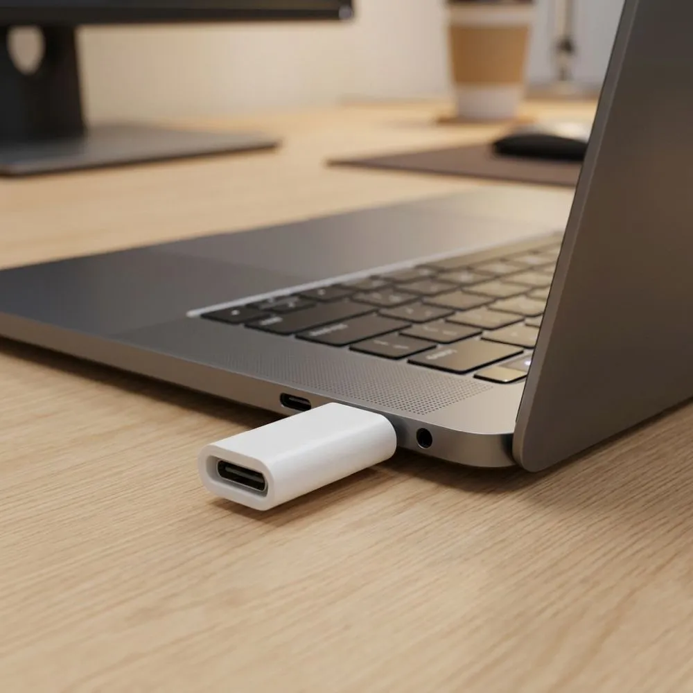 Adapter Type C to Micro USB Blue Star - white