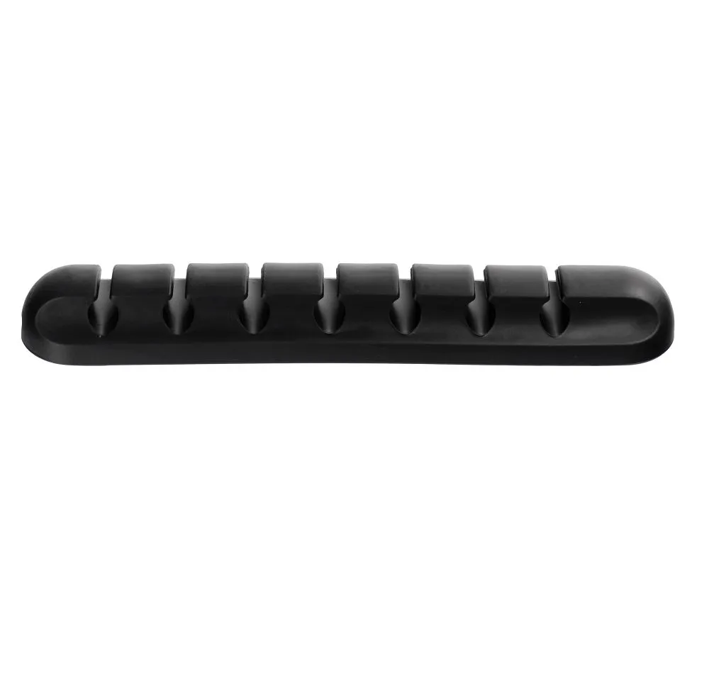 Blue Star PJ-OCZ8 silicone self-adhesive organizer passend für 7 cables - black (1 pc.)