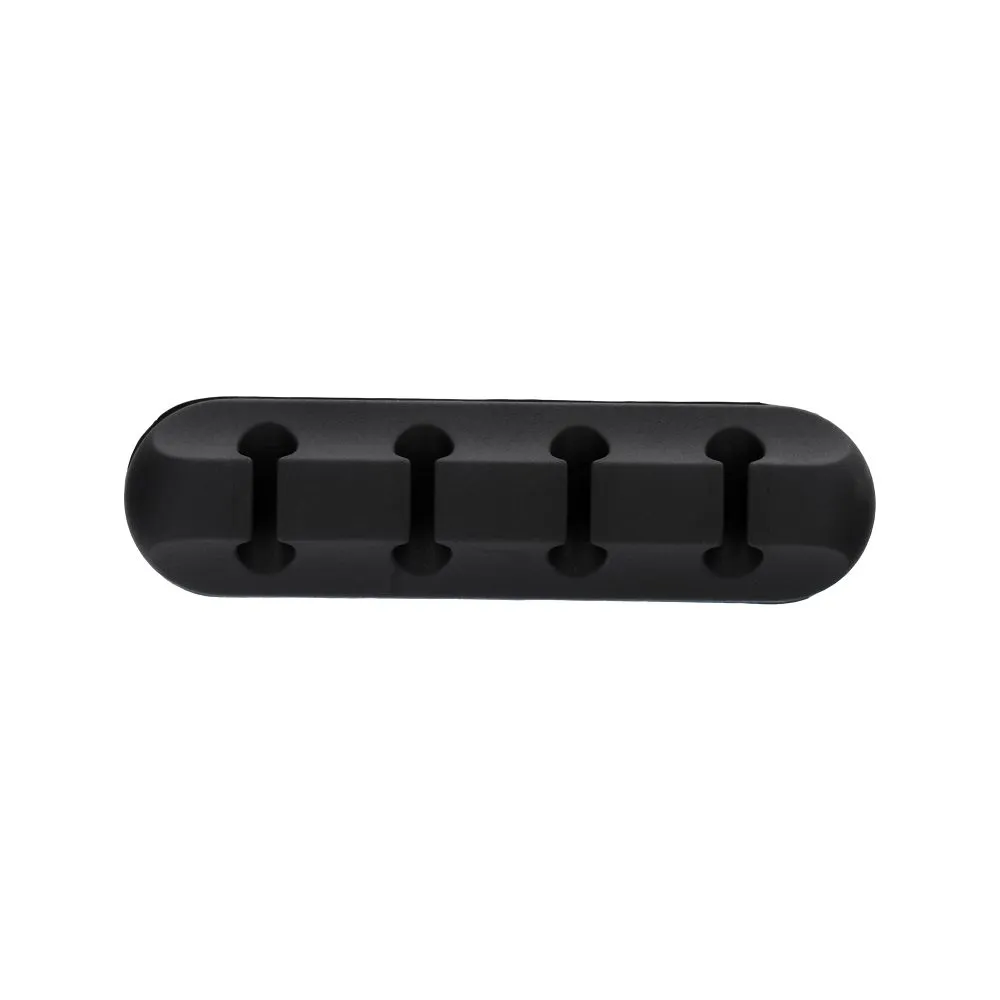 Blue Star PJ-OCZ23 silicone self-adhesive organizer passend für 4 cables - black (1 pc.)