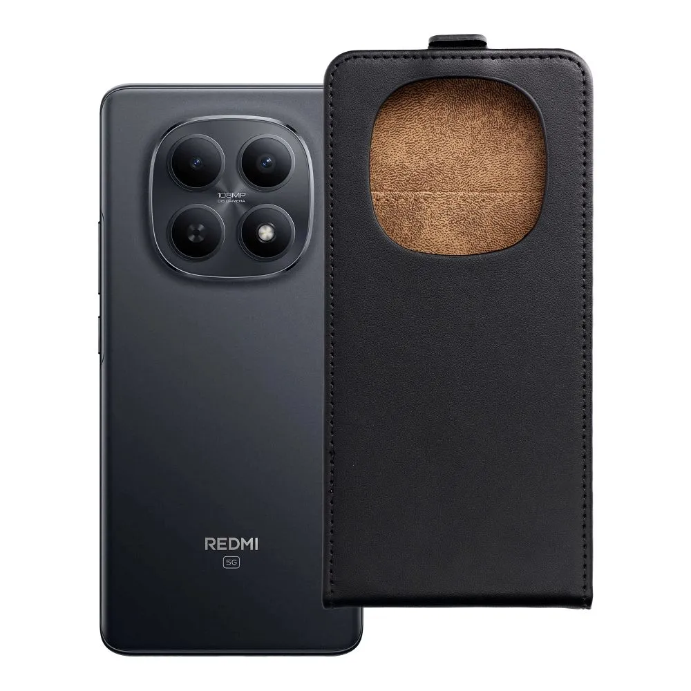 Vertical flip case passend für Xiaomi Redmi NOTE 15 5G Slim Flexi Fresh black