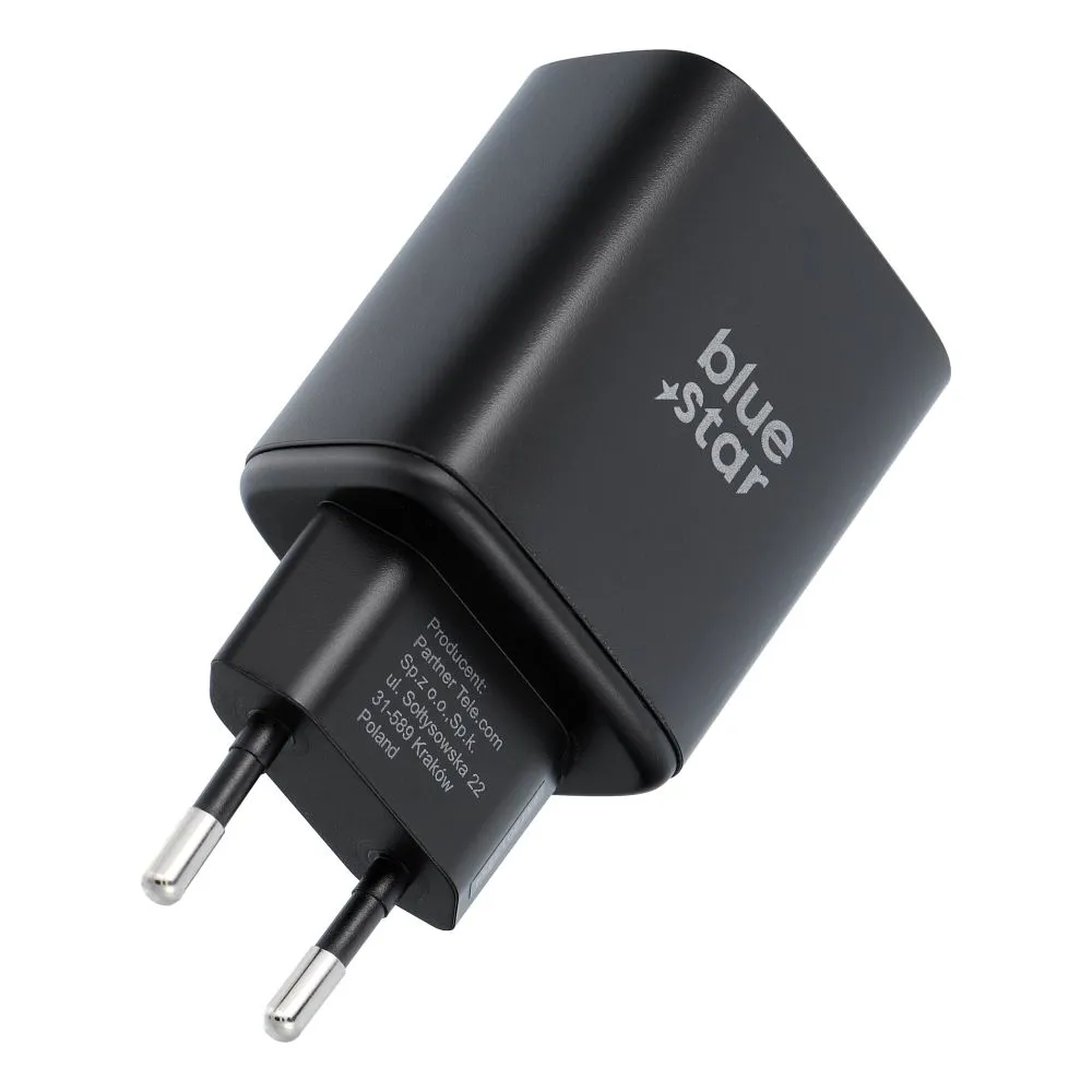 Phone charger Blue Star USB C AVS (iPhone 17Pro/Pro Max) SFC2.0 3A 60W TFB-AVS-60W black