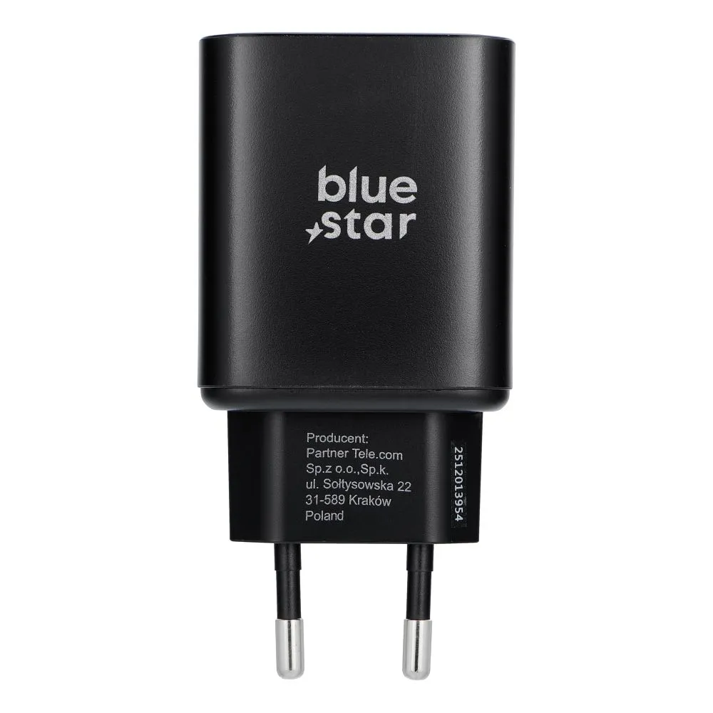 Phone charger Blue Star USB C AVS (iPhone 17Pro/Pro Max) SFC2.0 3A 60W TFB-AVS-60W black