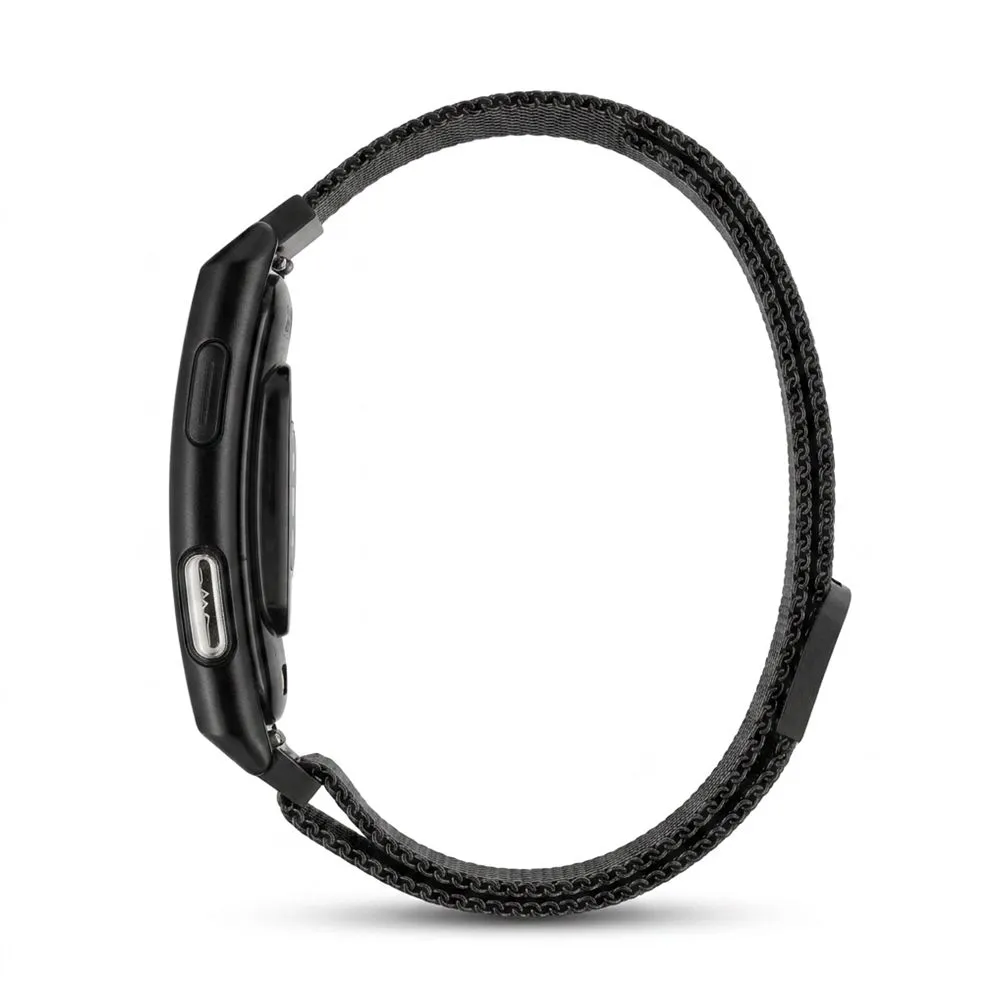 Smart fitness band with IP68 Waterproof Rating, ECG, Heart Rate, HRV, Blood Pressure, SpO2, Sleep & Stress Monitoring TITMO Loop I-110 black