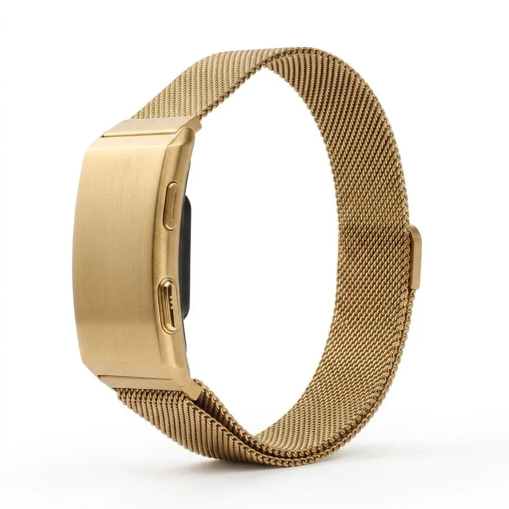 Smart fitness band with IP68 Waterproof Rating, ECG, Heart Rate, HRV, Blood Pressure, SpO2, Sleep & Stress Monitoring TITMO Loop I-110 gold