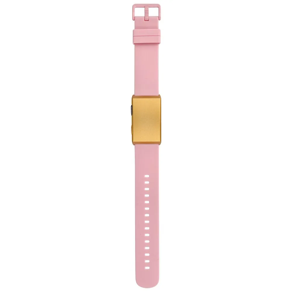 Smart fitness band with IP68 Waterproof Rating, ECG, Heart Rate, HRV, Blood Pressure, SpO2, Sleep & Stress Monitoring TITMO Loop I-110 gold