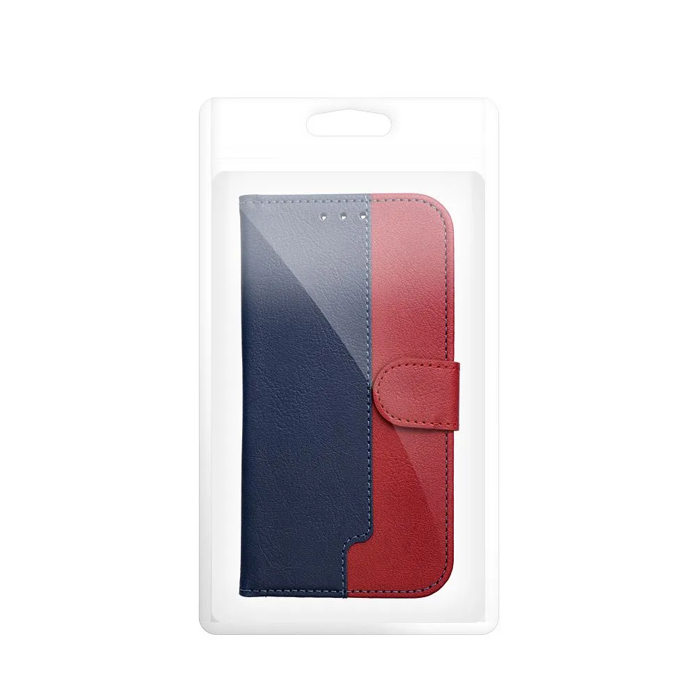 Flip case passend für iPhone 17 PRO / 18 PRO Split Book navy and red