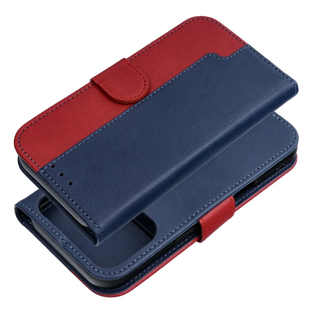 Flip case passend für iPhone 17 PRO MAX / 18 PRO MAX Split Book navy and red