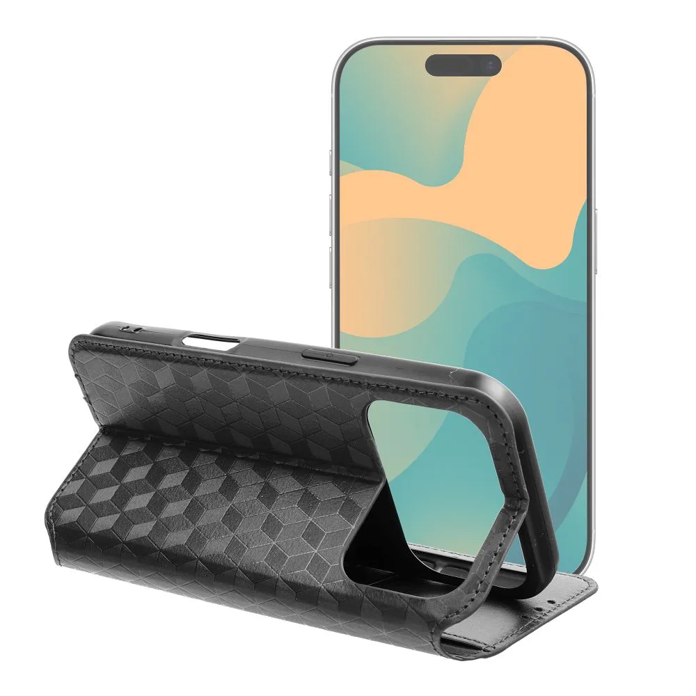 Flip case passend für iPhone 17 PRO MAX / 18 PRO MAX Cubic Book black