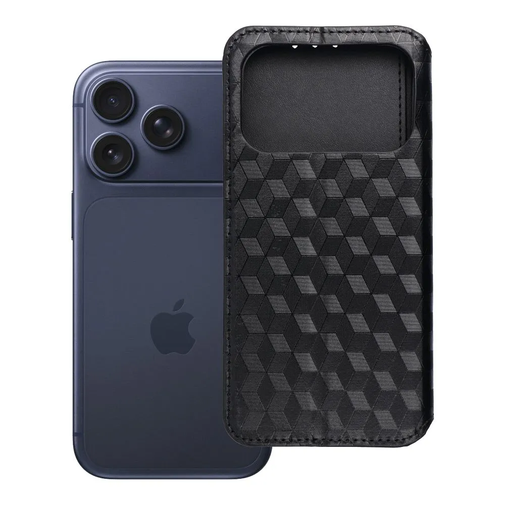 Flip case passend für iPhone 17 PRO MAX / 18 PRO MAX Cubic Book black