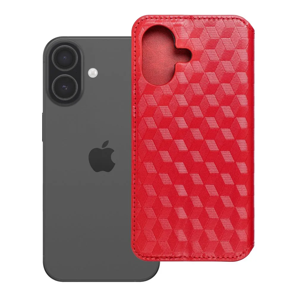 Flip case passend für iPhone 17 / 18 Cubic Book red