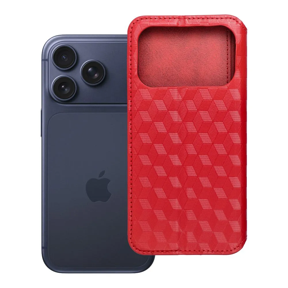 Flip case passend für iPhone 17 / 18 Cubic Book red