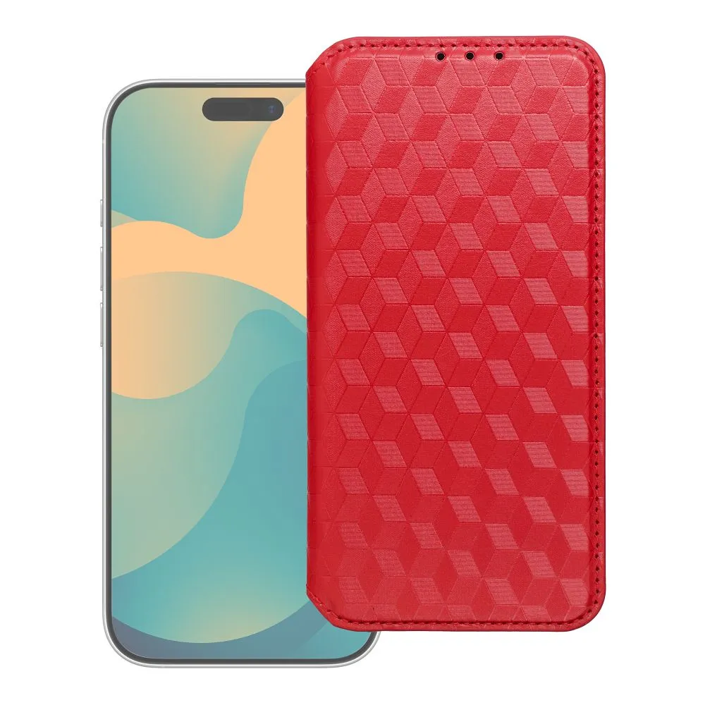 Flip case passend für iPhone 17 PRO MAX / 18 PRO MAX Cubic Book red