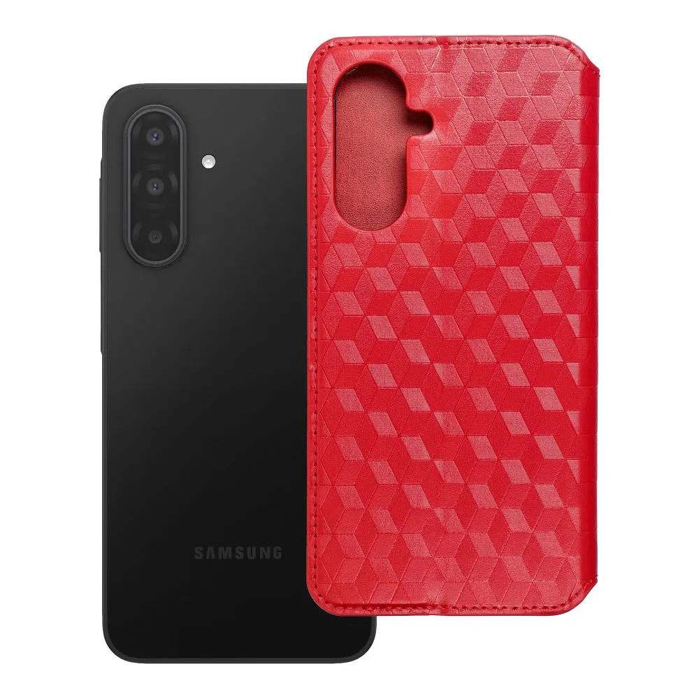 Flip case passend für Samsung A17 Cubic Book red