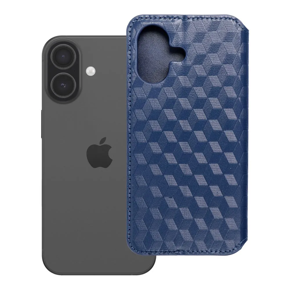 Flip case passend für iPhone 17 / 18 Cubic Book blue