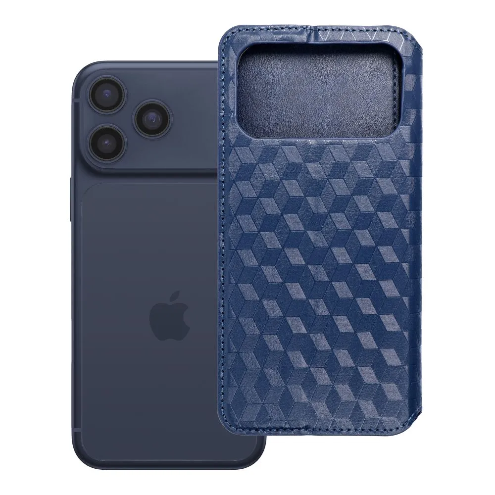 Flip case passend für iPhone 17 PRO MAX / 18 PRO MAX Cubic Book blue