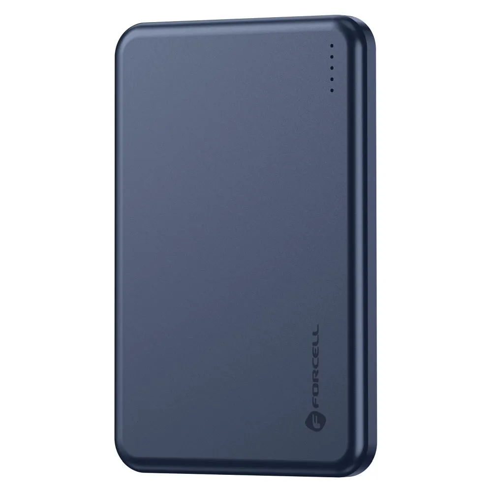 Powerbank kompatibel mit MagSafe Forcell F-Energy Slim F5K9 QC4.0 PD3.0 15W 5000 mAh navy blue