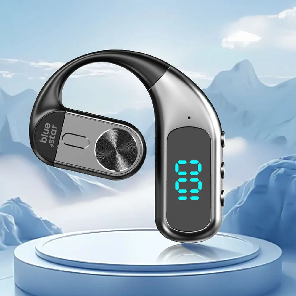 Wireless mono headset Blue Star Hook black