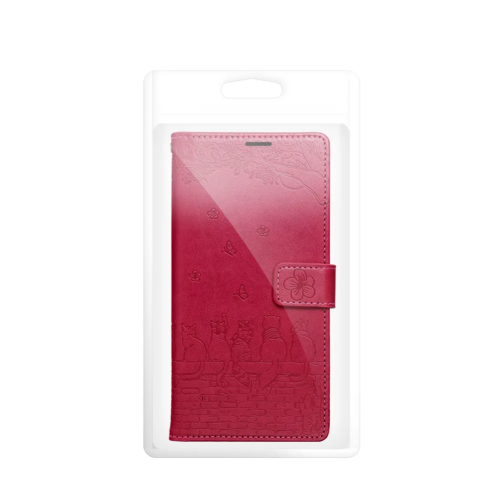 Flip case passend für Samsung A37 Mezzo Book cats red