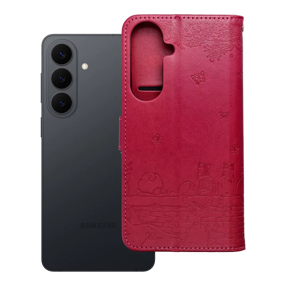 Flip case passend für Samsung S26 PLUS Mezzo Book cats red