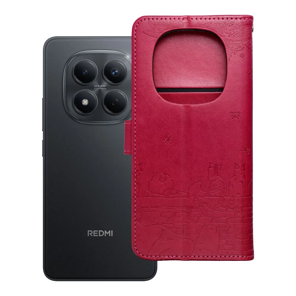 Flip case passend für Redmi NOTE 15 5G Mezzo Book cats red