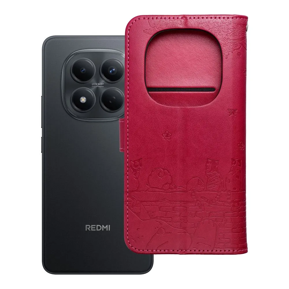 Flip case passend für Redmi NOTE 15 PRO 4G Mezzo Book cats red