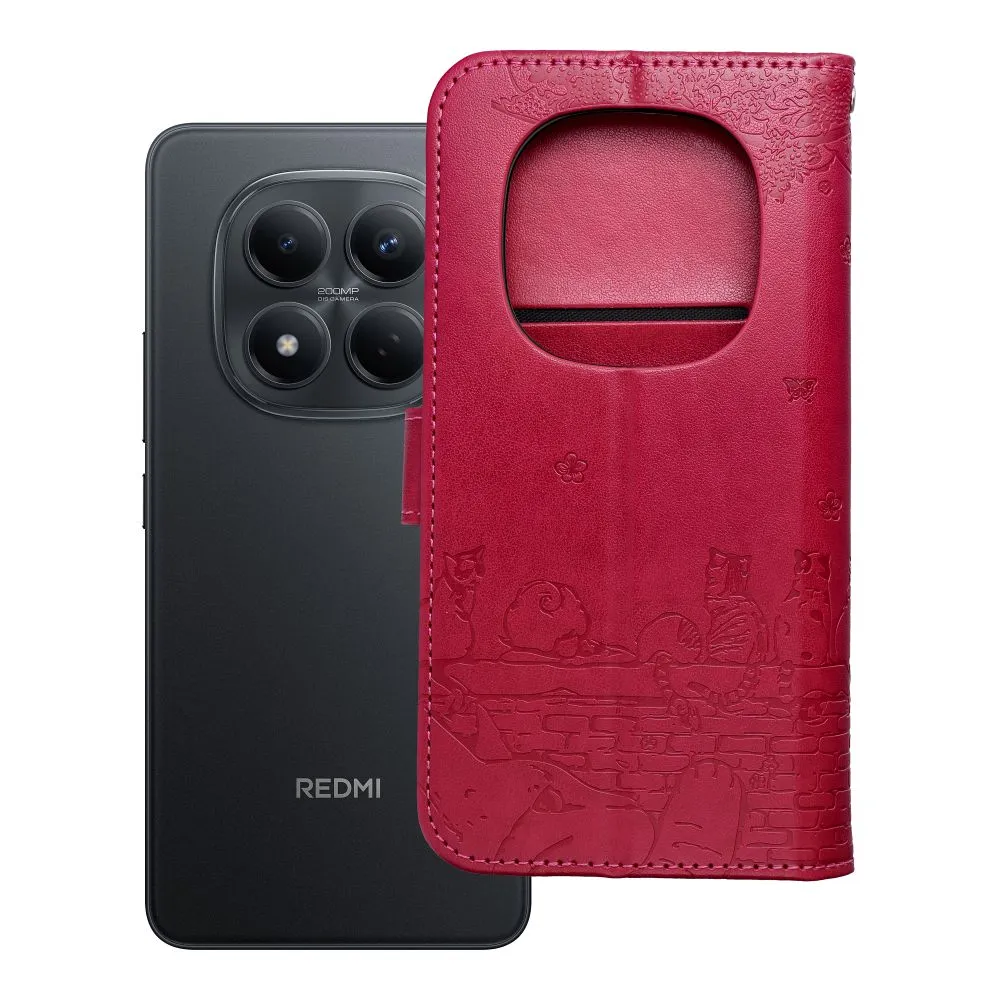 Flip case passend für Redmi NOTE 15 PRO PLUS 5G Mezzo Book cats red