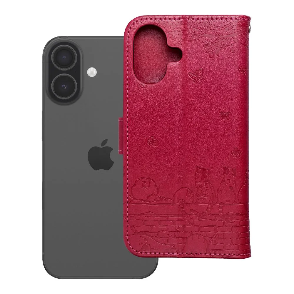 Flip case passend für iPhone 17 / 18 Mezzo Book cats red