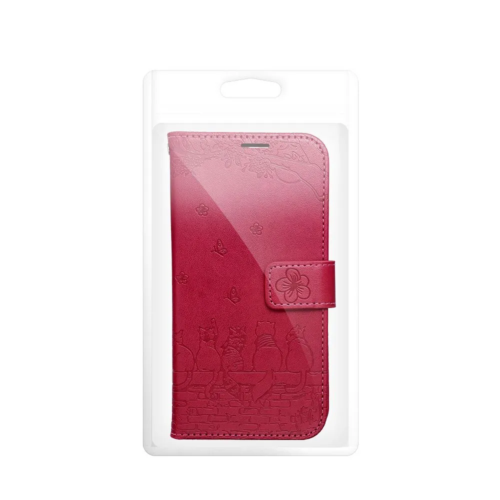 Flip case passend für iPhone 17 PRO / 18 PRO Mezzo Book cats red