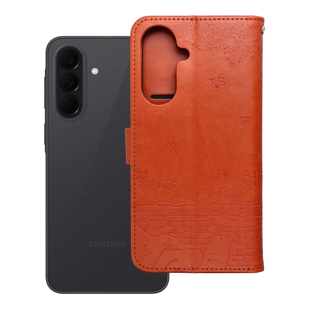 Flip case passend für Samsung A37 Mezzo Book cats brown