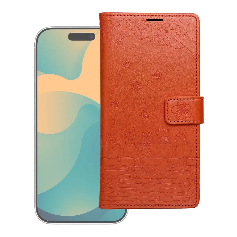 Flip case passend für Redmi NOTE 15 PRO 5G Mezzo Book cats brown