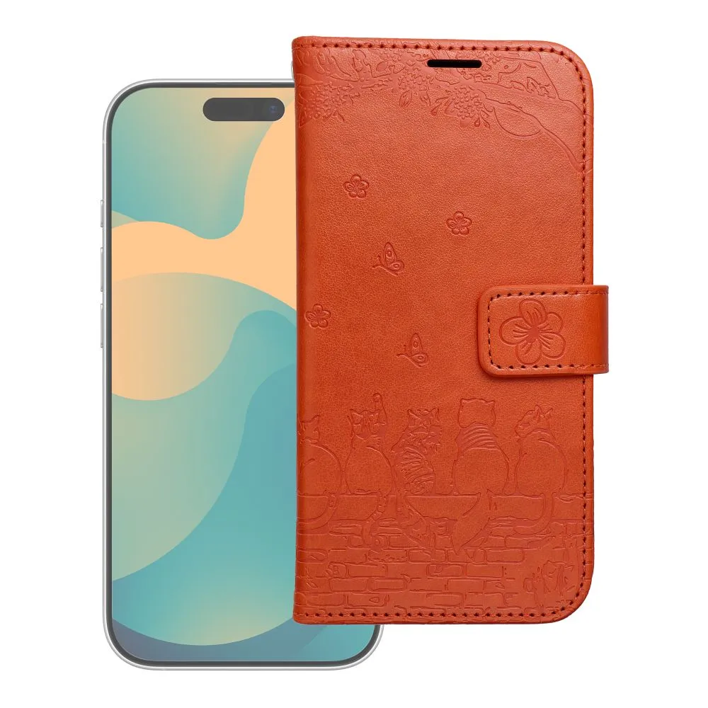 Flip case passend für iPhone 17 / 18 Mezzo Book cats brown