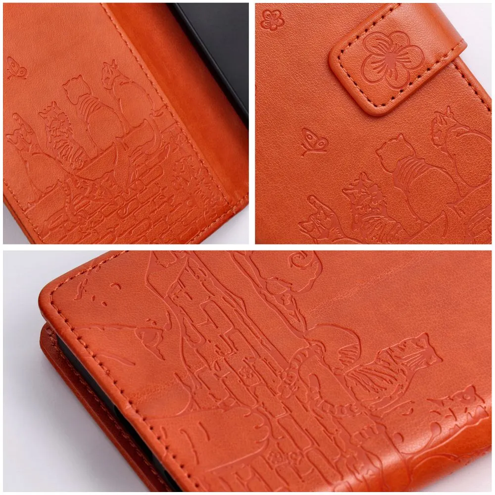 Flip case passend für iPhone 17 PRO MAX / 18 PRO MAX Mezzo Book cats brown