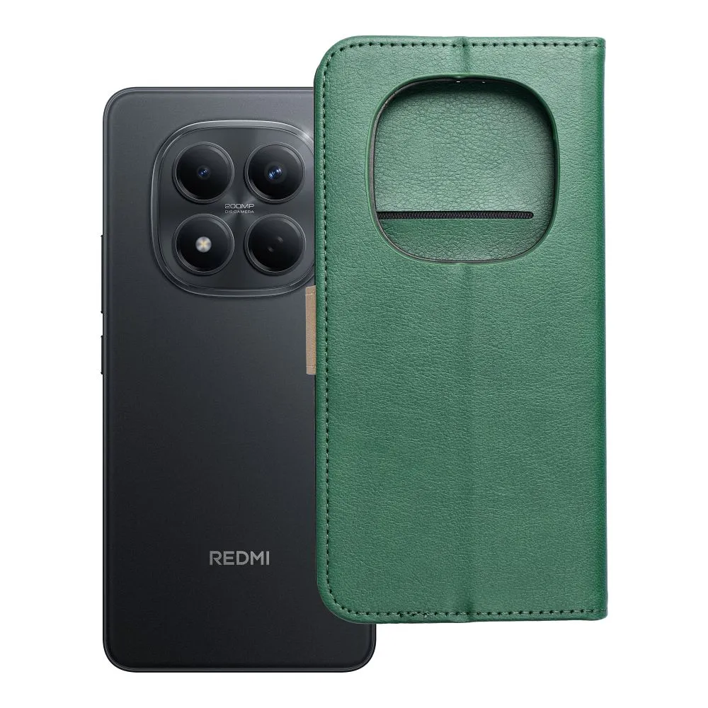 Flip case passend für Xiaomi Redmi NOTE 15 PRO 4G Split Book green and gold