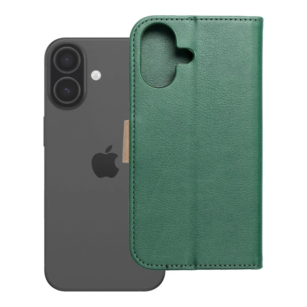 Flip case passend für iPhone 17 / 18 Split Book green and gold