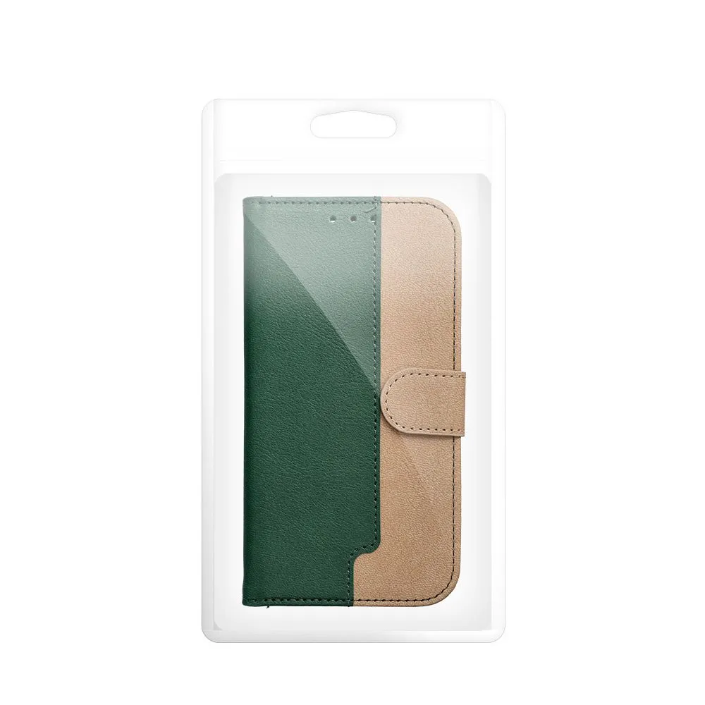 Flip case passend für iPhone 17 PRO / 18 PRO Split Book green and gold