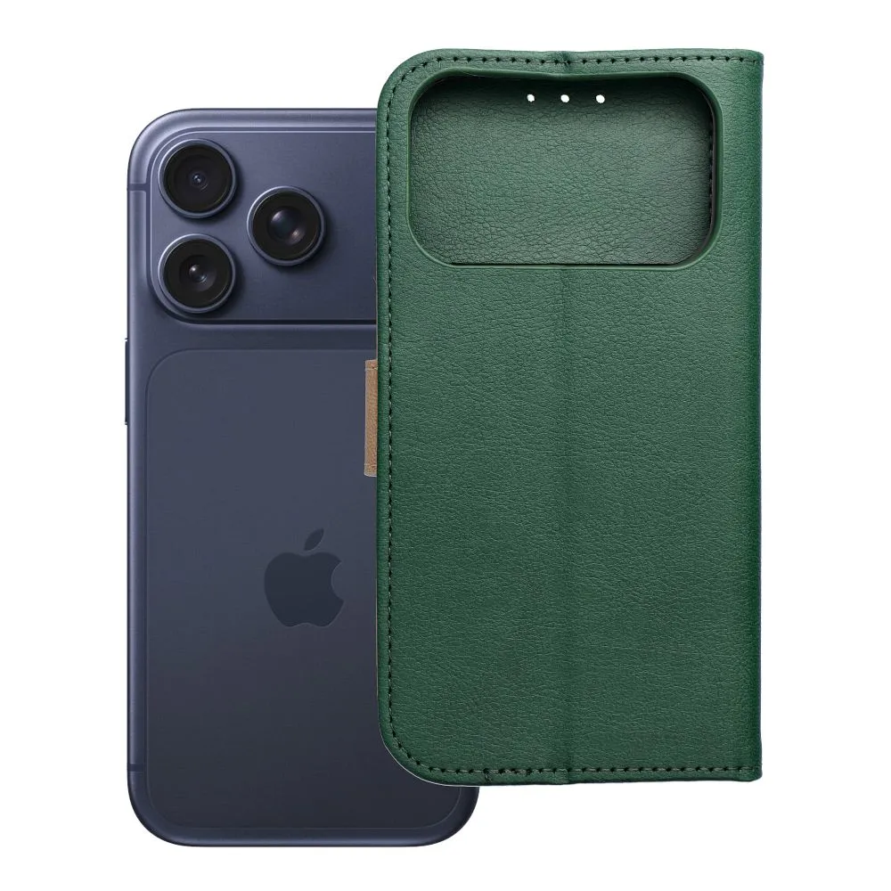 Flip case passend für iPhone 17 PRO / 18 PRO Split Book green and gold