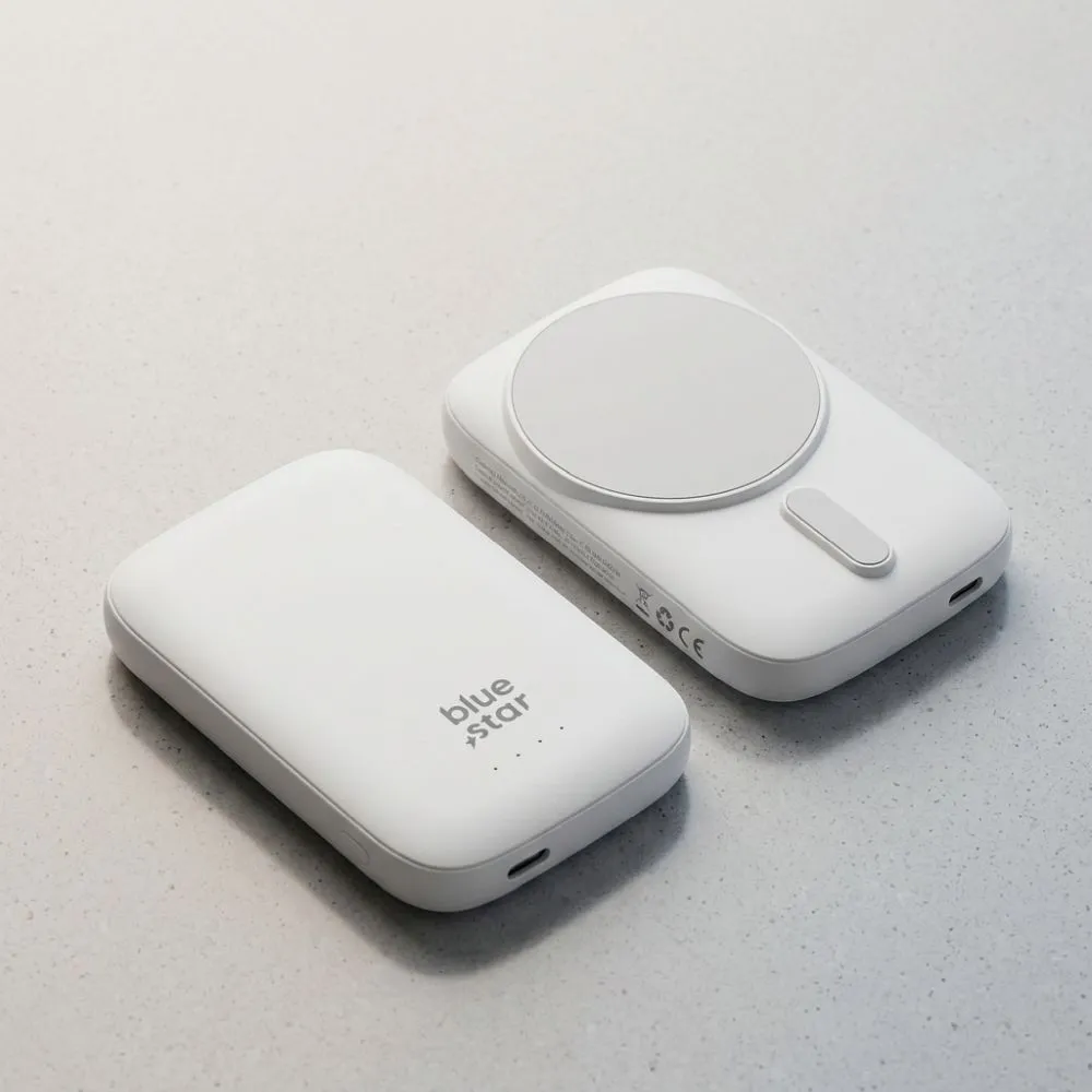 Powerbank kompatibel mit MagSafe Blue Star Slim DG-P8 15W 5000 mAh bialy