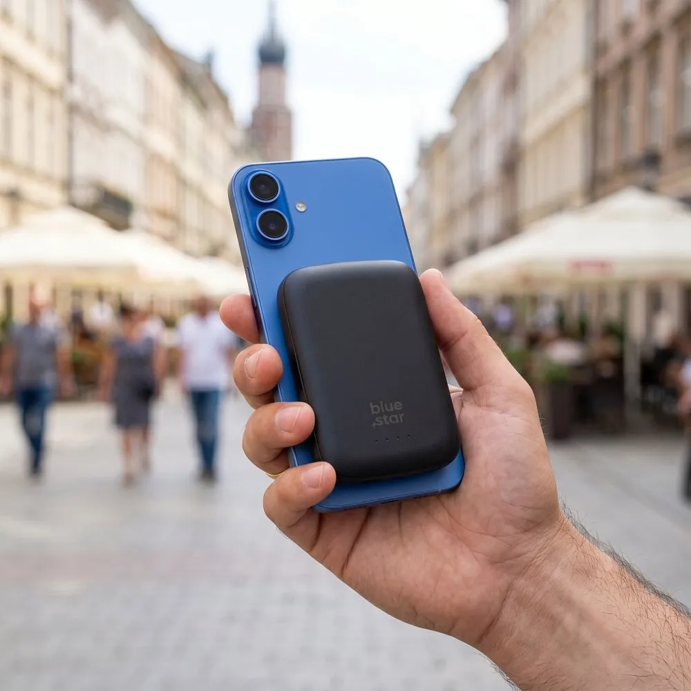 Powerbank kompatibel mit MagSafe Blue Star Slim DG-P8 15W 5000 mAh navy blue