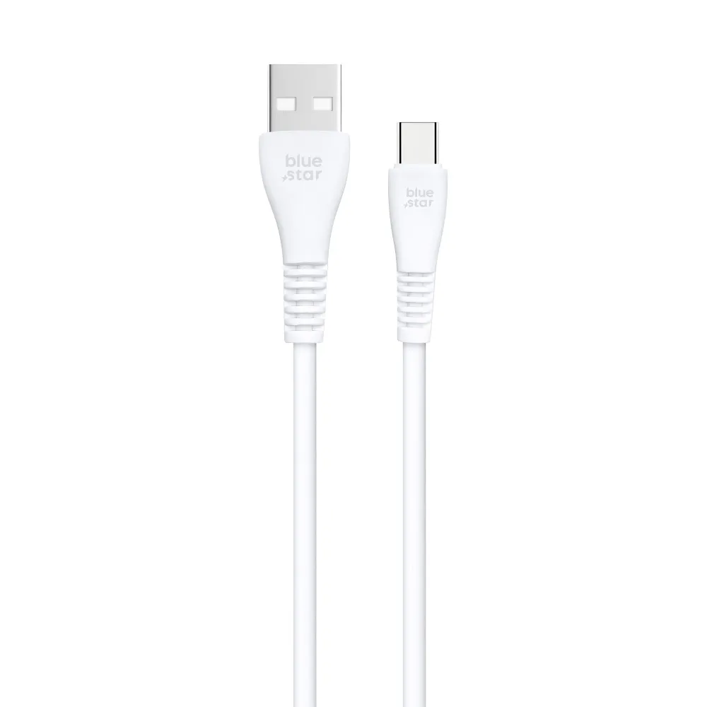 Cable USB A to USB C Blue Star 2A 12W 1 m PJ-DG4-A white