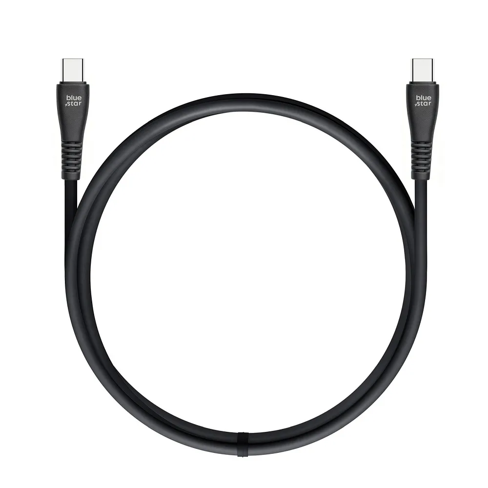 Cable USB C to USB C Blue Star 3A 60W QC4.0 1 m PJ-DQ1-C black