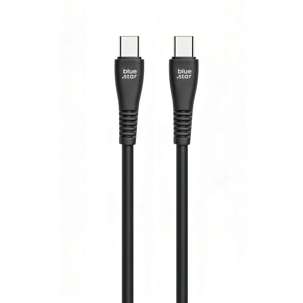Cable USB C to USB C Blue Star 3A 60W QC4.0 1 m PJ-DQ1-C black