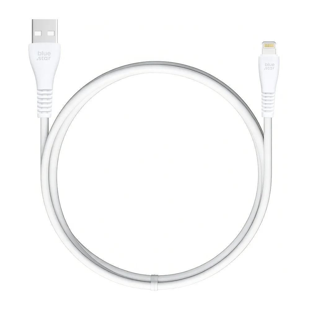 Cable USB A to Lightning Blue Star 2A 12W 1 m PJ-DG5-A white