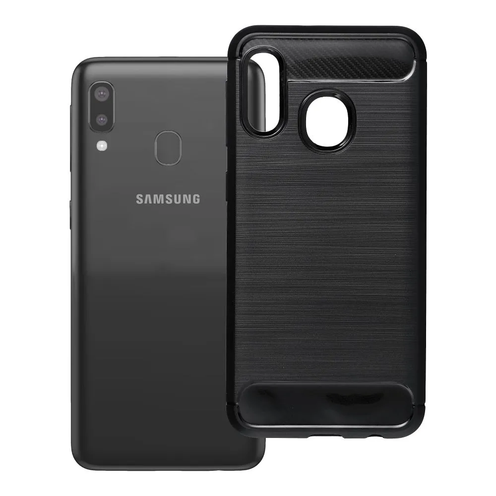 Case passend für Samsung A20E Carbon 2.0 black