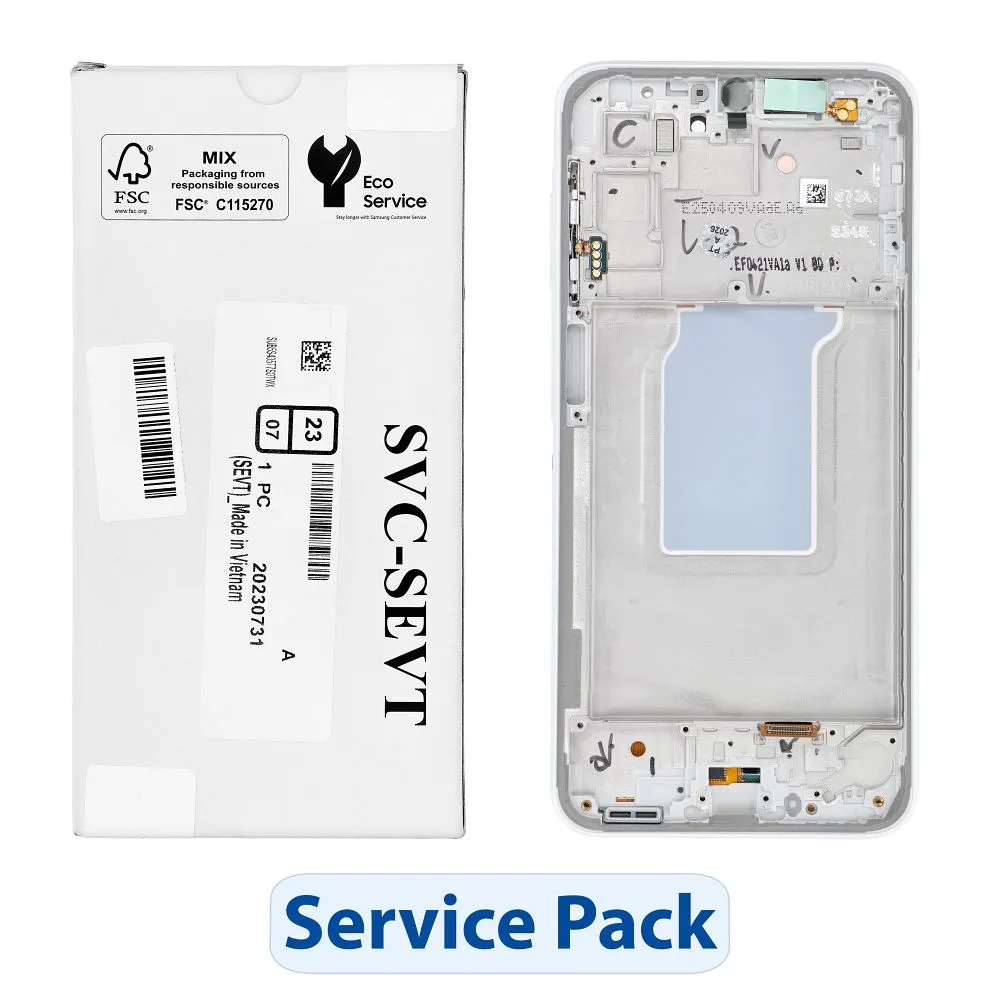 ServicePack LCD Display SAMSUNG A26 5G A266B White GH82-37049B