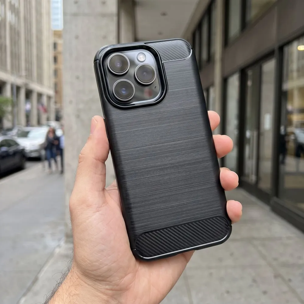 Case passend für iPhone 17 Pro Max / 18 Pro Max (low camera edge) Carbon 2.0 black
