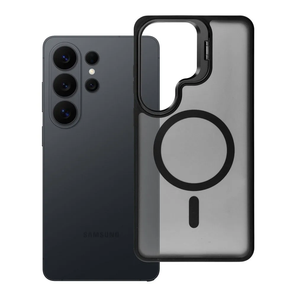 Case passend für Samsung S26 ULTRA Forcell F-Protect Shadow Stand Premium kompatibel mit MagSafe black