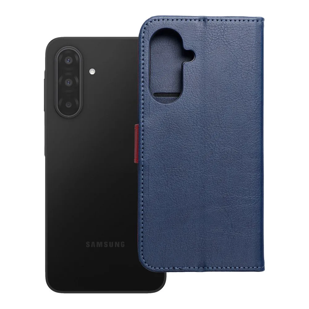 Flip case passend für Samsung A17 Split Book navy and red